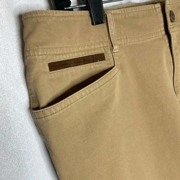 Lauren Ralph Lauren Khaki Twill Pants Horseshoe Charm Size 12 - Picture 4 of 13